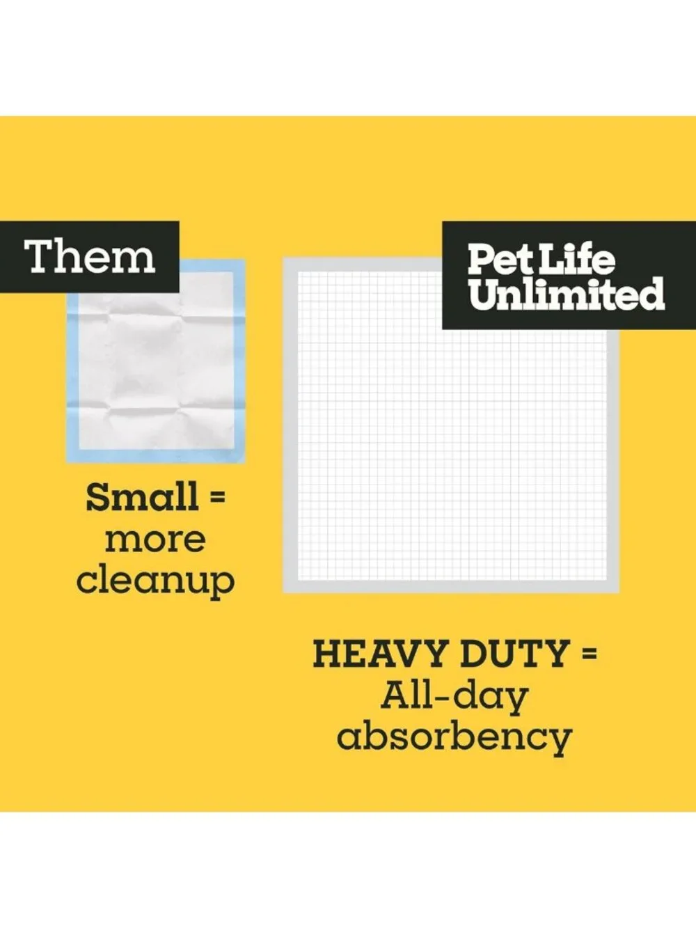 Heavy Duty 3XL Puppy Pads for Dogs - Leak-Proof, Super Absorbent, Quick-Dry, 26